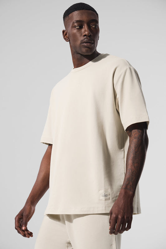 Double Take Shorts‑Sleeve — Bone