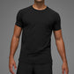 Vapor Crewneck Shorts‑Sleeve — Black