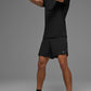 Vapor Crewneck Shorts‑Sleeve — Black
