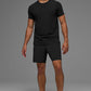 Vapor Crewneck Shorts‑Sleeve — Black