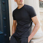 Vapor Crewneck Shorts‑Sleeve — Black