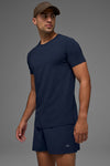 Vapor Crewneck Shorts‑Sleeve — Navy