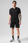 Open — Knit Polo — Black