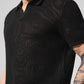 Open — Knit Polo — Black