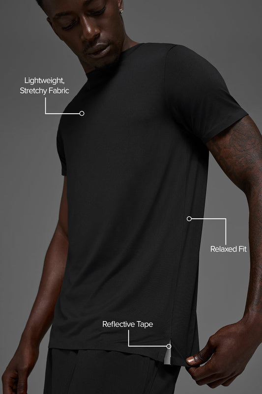 Idol Crewneck Shorts‑Sleeve — Black