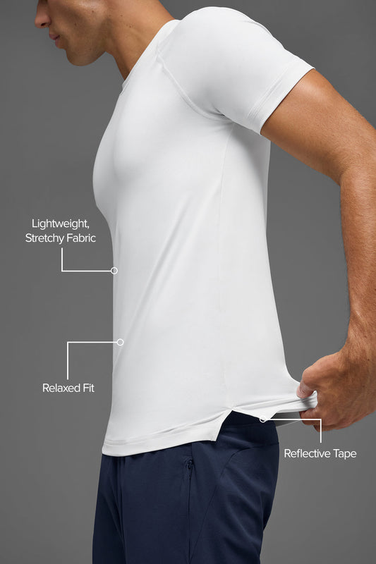 Idol Crewneck Shorts‑Sleeve — White