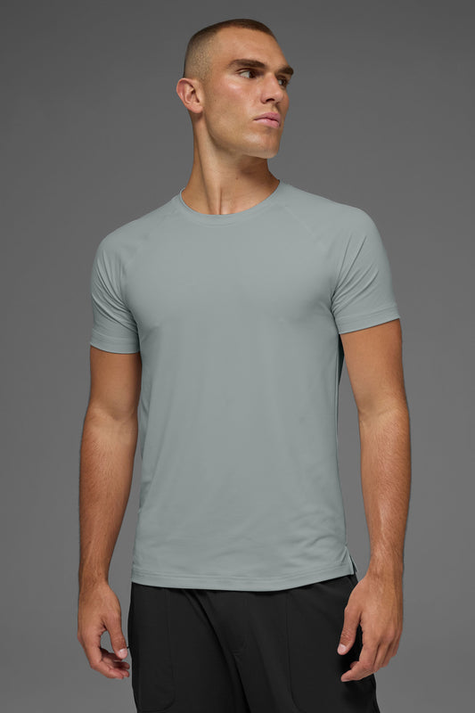 Idol Crewneck Shorts‑Sleeve — Lunar Grey