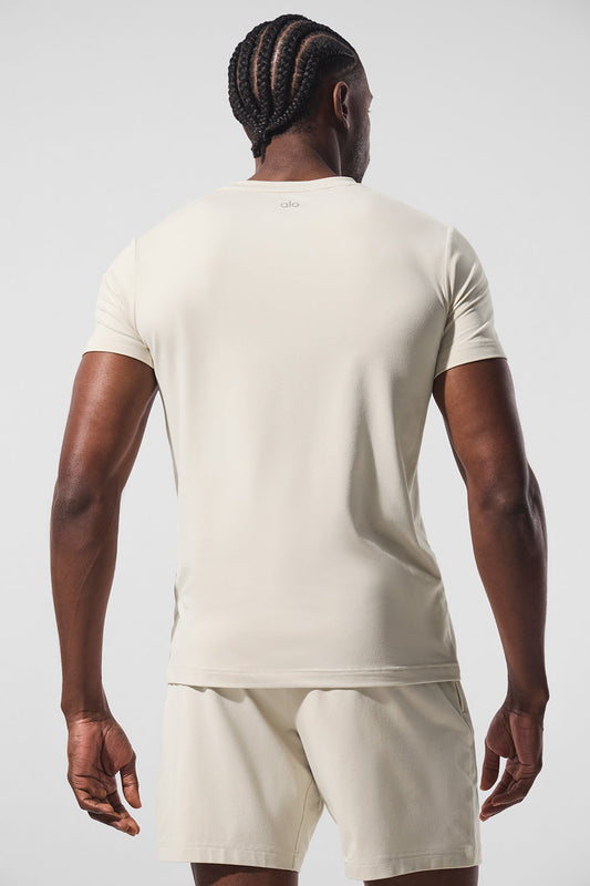 Conquer Reform Crewneck Shorts‑Sleeve — Bone