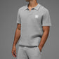 Sports Club Sweater Knit Polo — Athletic Heather Grey