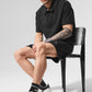 Double Take Shorts‑Sleeve Polo — Black
