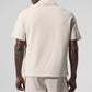 Double Take Shorts‑Sleeve Polo — Bone