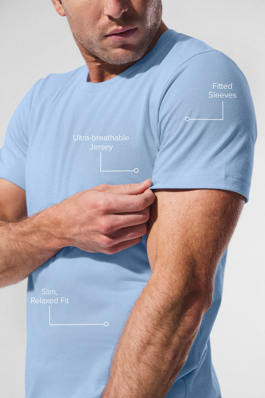 Triumph Tee — Seashell Blue