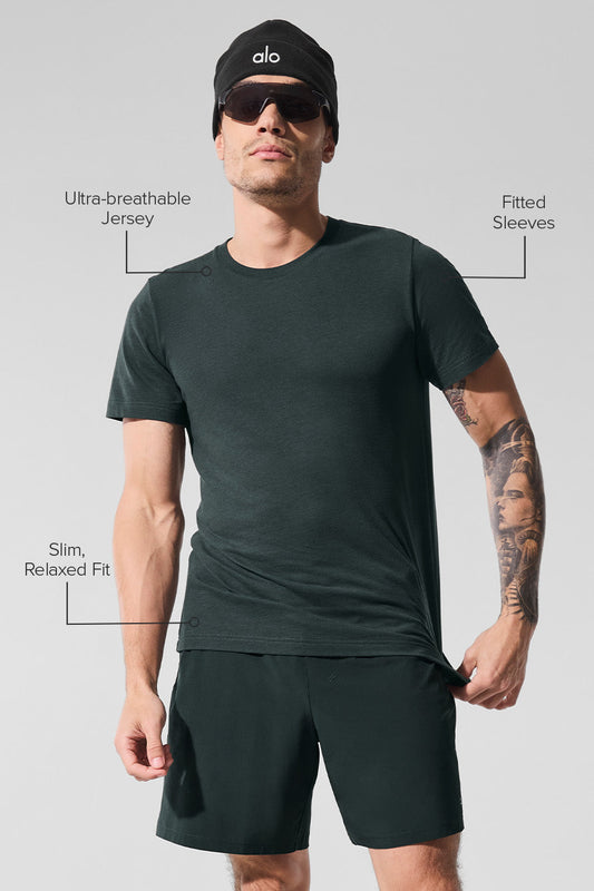 Triumph Tee — Charcoal Green