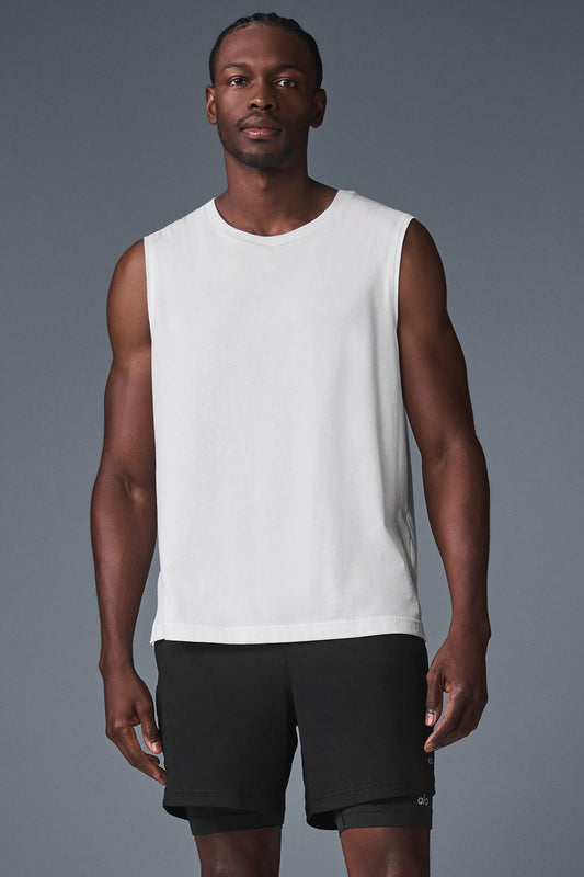 The Triumph Muscle Tank Top — White