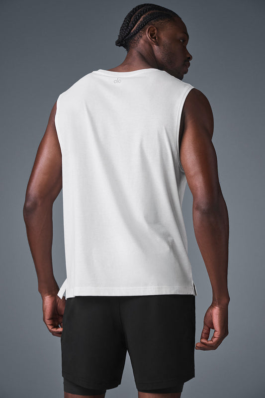 The Triumph Muscle Tank Top — White