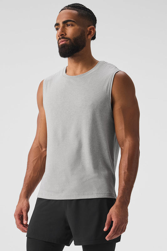 The Triumph Muscle Tank Top — Athletic Heather Grey