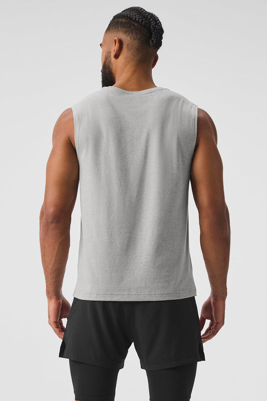 The Triumph Muscle Tank Top — Athletic Heather Grey