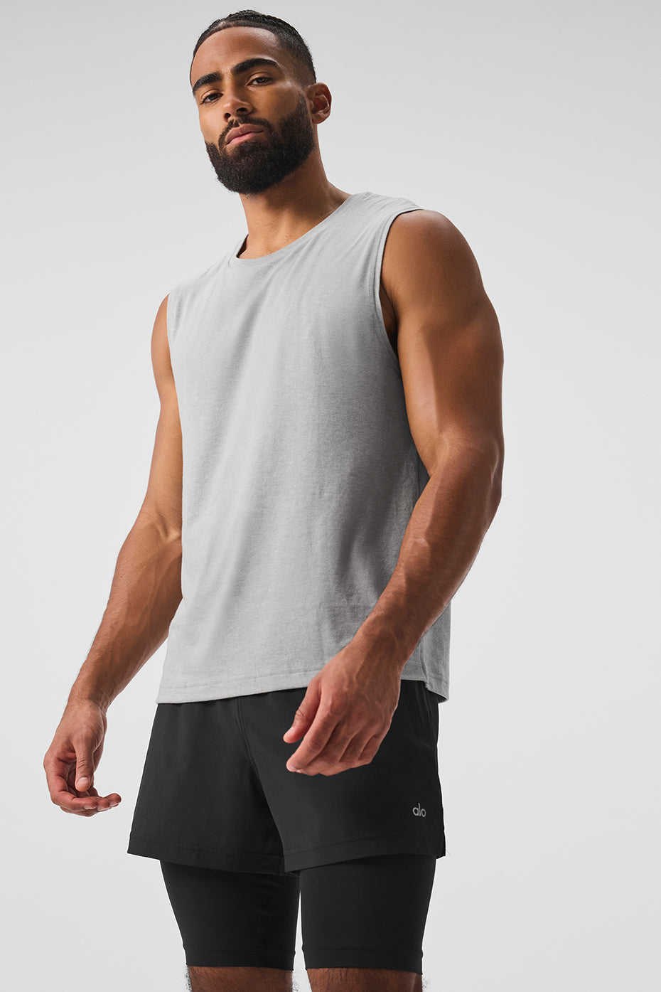 The Triumph Muscle Tank Top — Athletic Heather Grey
