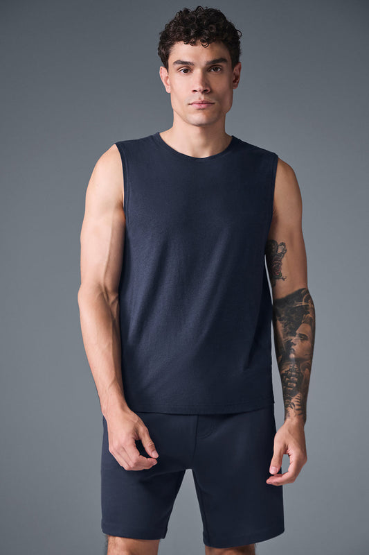 The Triumph Muscle Tank Top — Navy