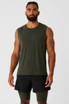 The Triumph Muscle Tank Top — Stealth Green