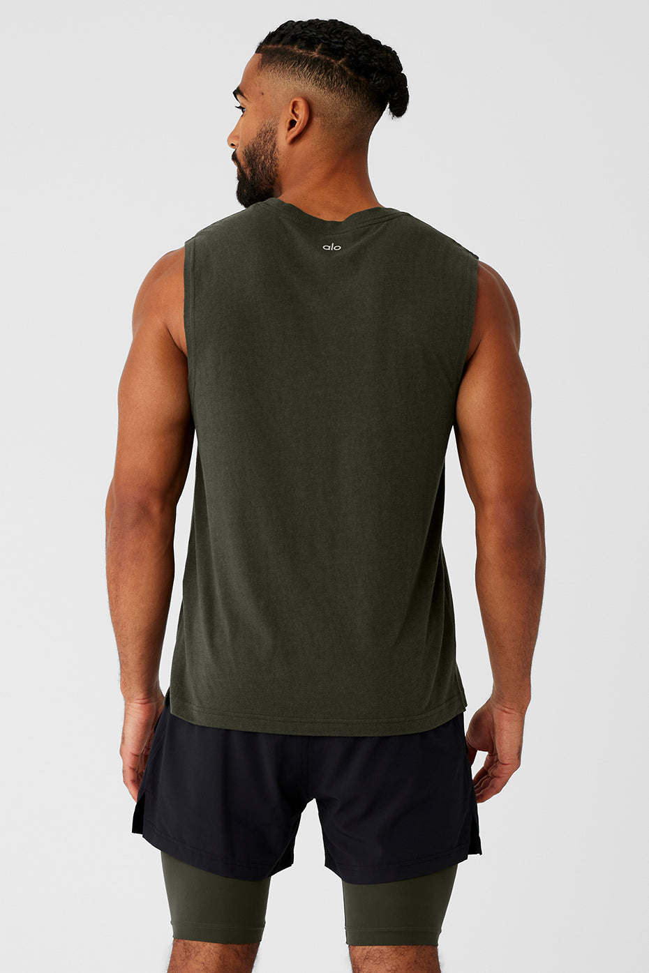 The Triumph Muscle Tank Top — Stealth Green