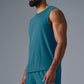 The Triumph Muscle Tank Top — Oceanic Teal