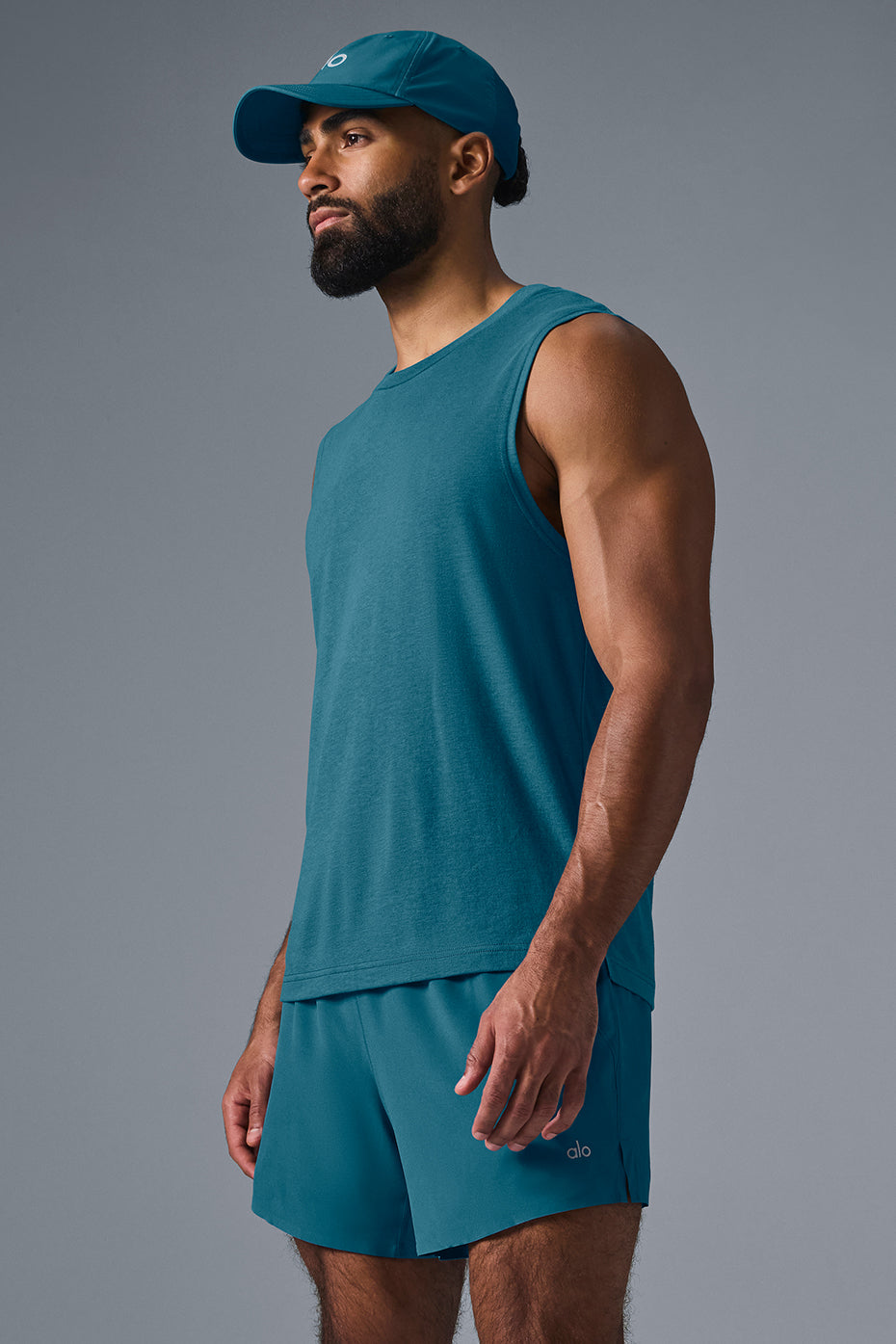 The Triumph Muscle Tank Top — Oceanic Teal