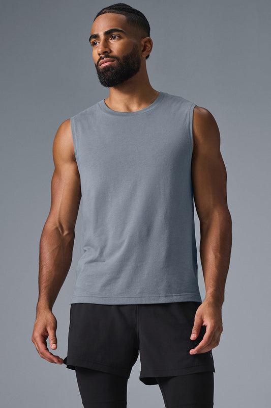 The Triumph Muscle Tank Top — Steel Grey