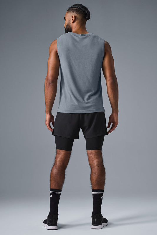 The Triumph Muscle Tank Top — Steel Grey