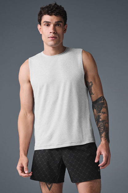 Conquer Muscle Tank Top — Athletic Heather Grey