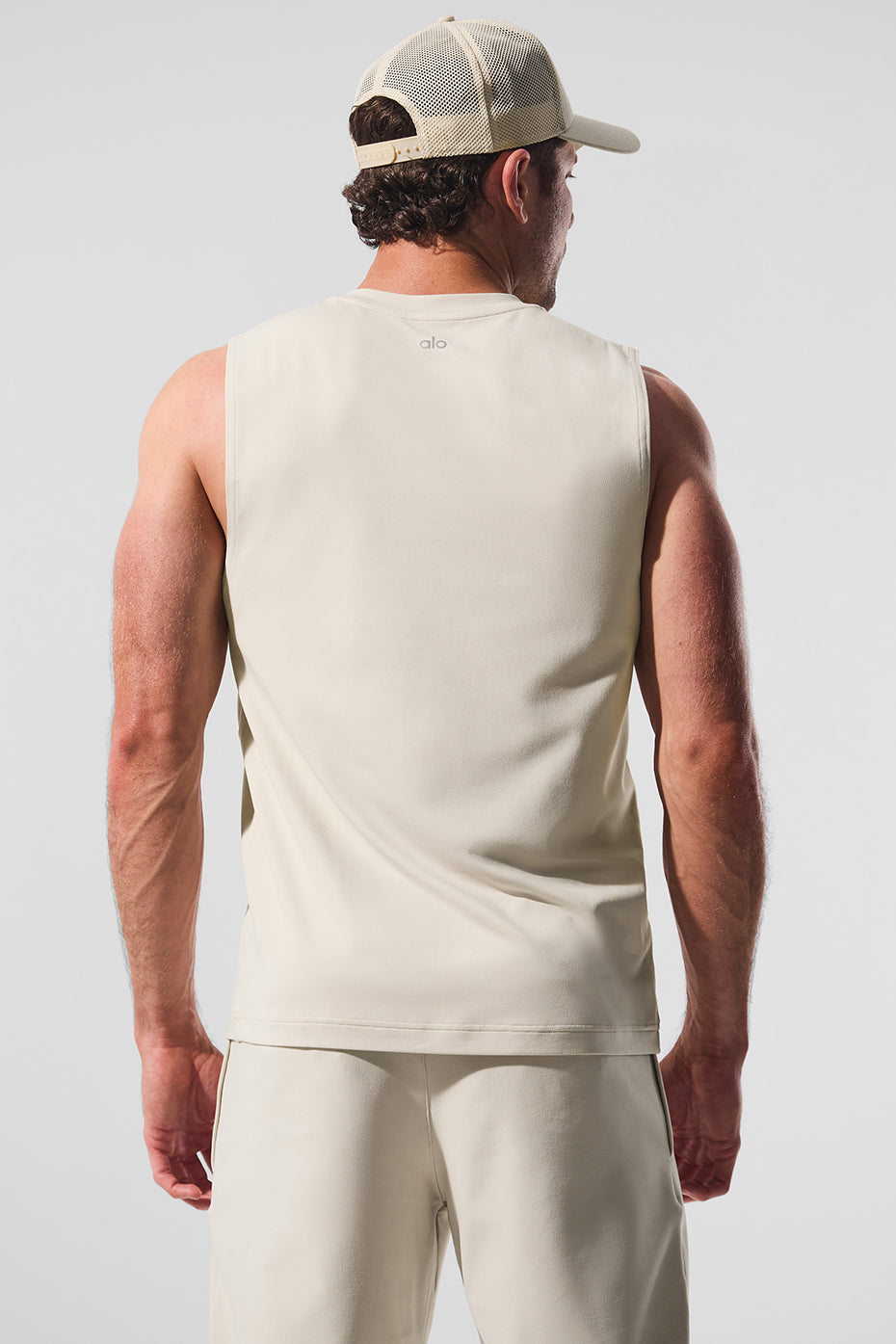 Conquer Muscle Tank Top — Bone