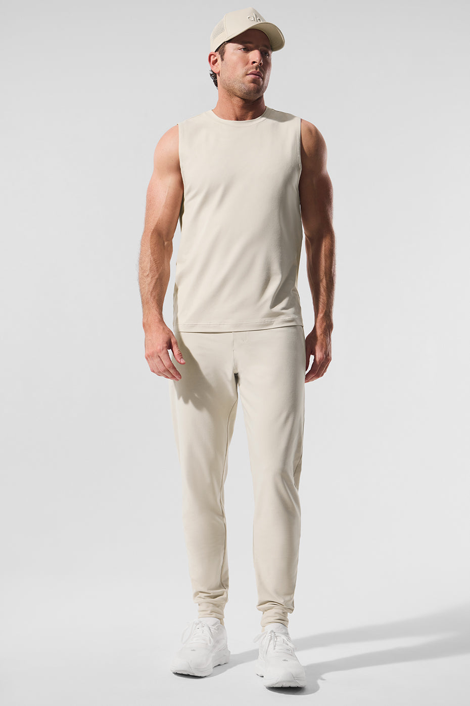 Conquer Muscle Tank Top — Bone