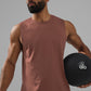 Conquer Muscle Tank Top — Chestnut