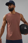 Conquer Muscle Tank Top — Chestnut