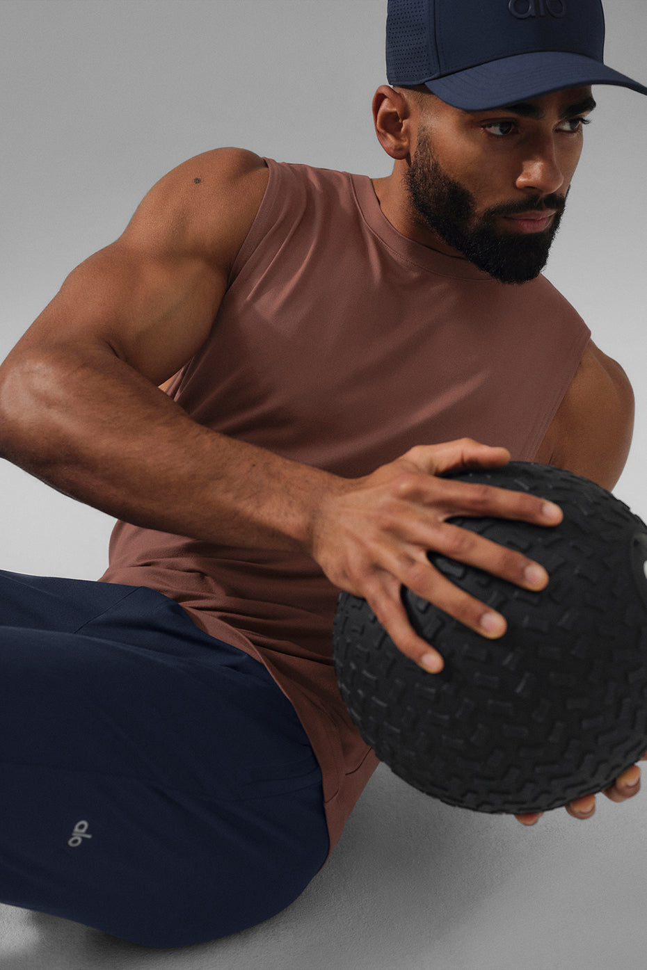Conquer Muscle Tank Top — Chestnut