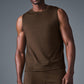 Conquer Muscle Tank Top — Espresso