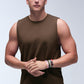 Conquer Muscle Tank Top — Espresso