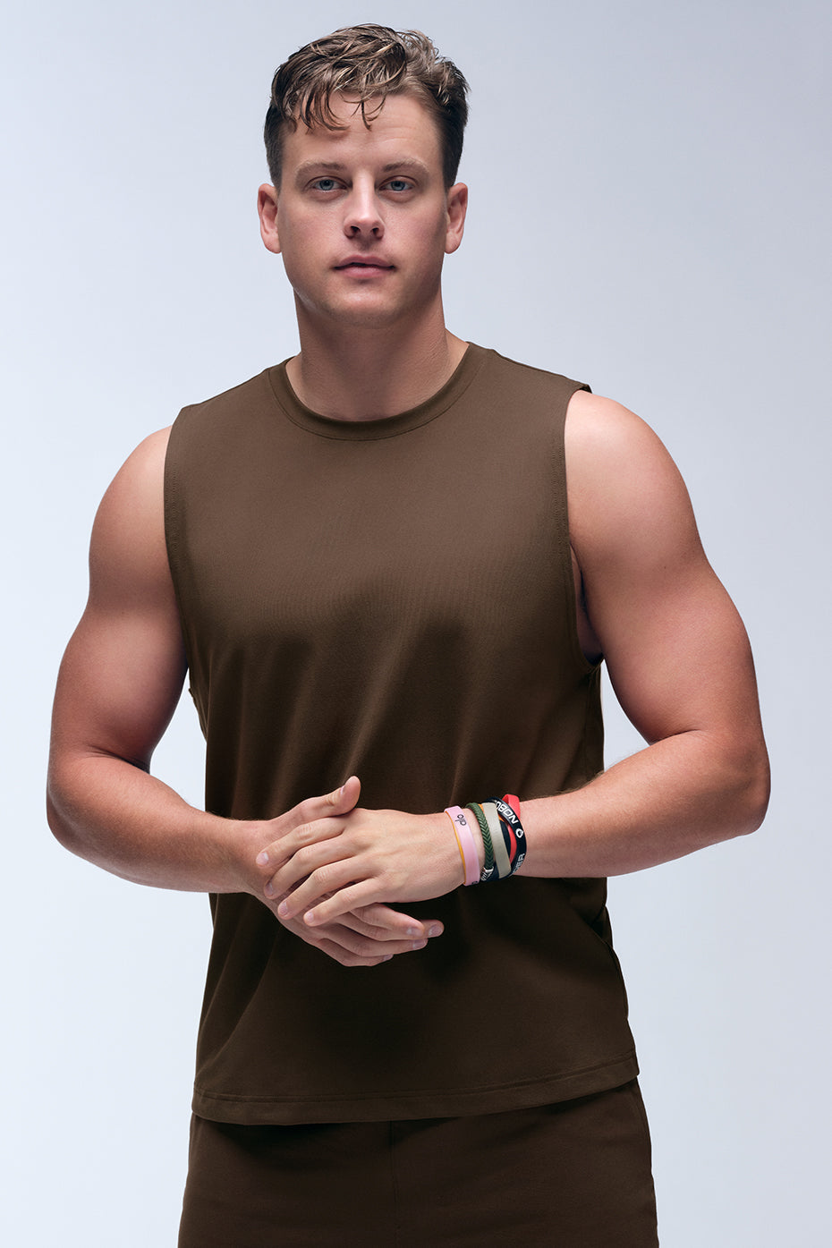 Conquer Muscle Tank Top — Espresso
