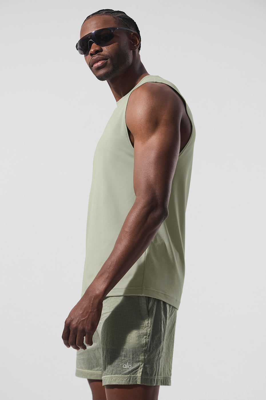 Conquer Muscle Tank Top — Limestone
