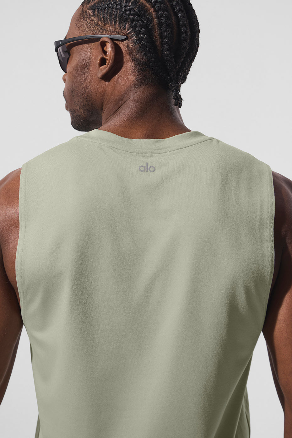 Conquer Muscle Tank Top — Limestone