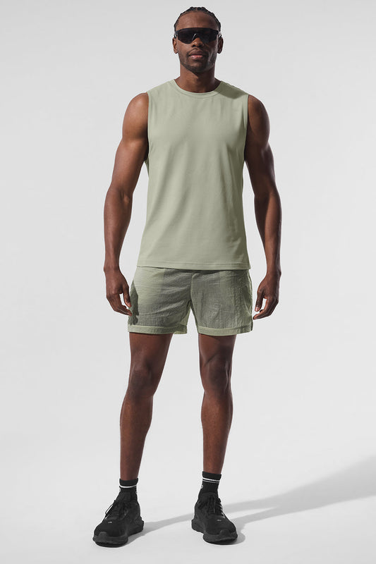Conquer Muscle Tank Top — Limestone