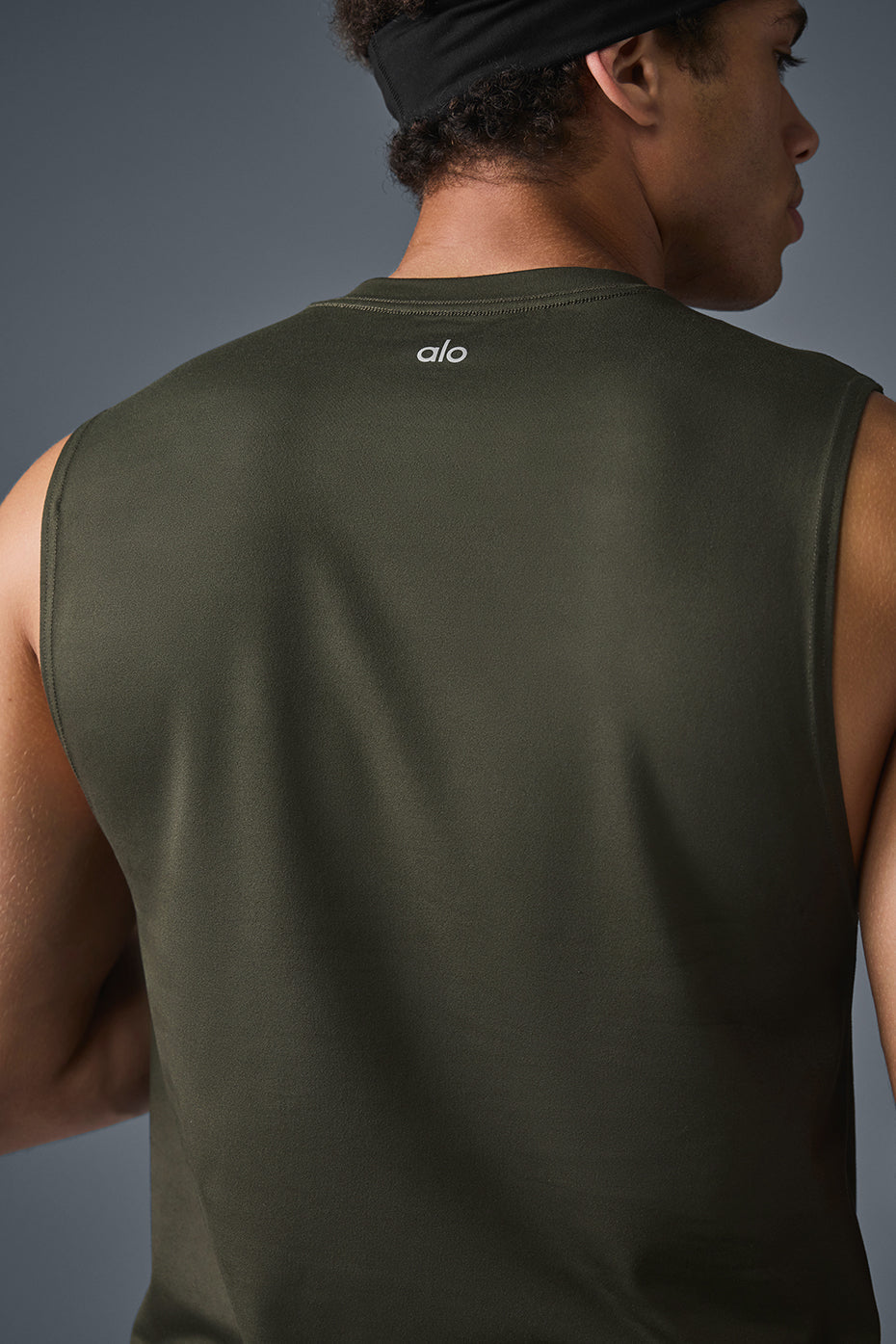 Conquer Muscle Tank Top — Stealth Green