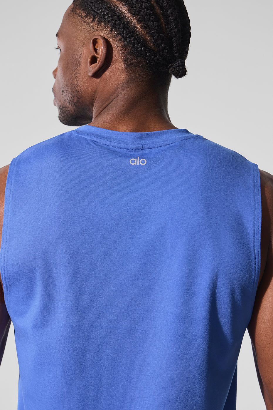 Conquer Muscle Tank Top — Marathon Blue