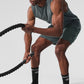 Conquer Muscle Tank Top — Charcoal Green Heather