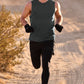 Conquer Muscle Tank Top — Charcoal Green Heather