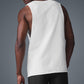 Society Raw Edge Tank Top — White