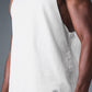 Society Raw Edge Tank Top — White
