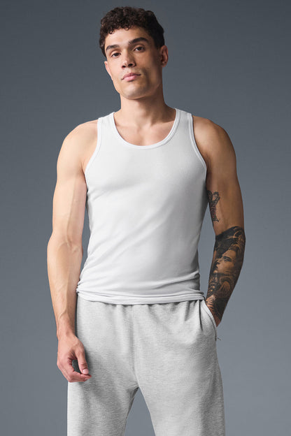 Everyday Modal Rib Tank Top — White