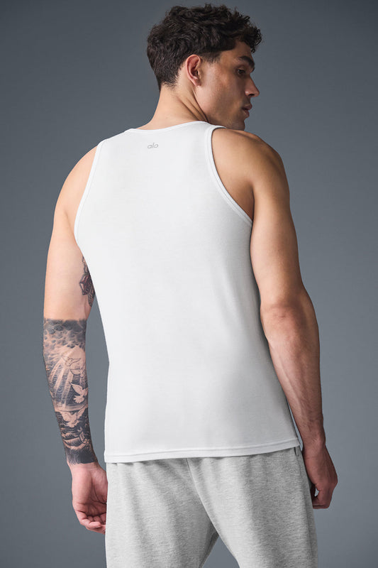 Everyday Modal Rib Tank Top — White