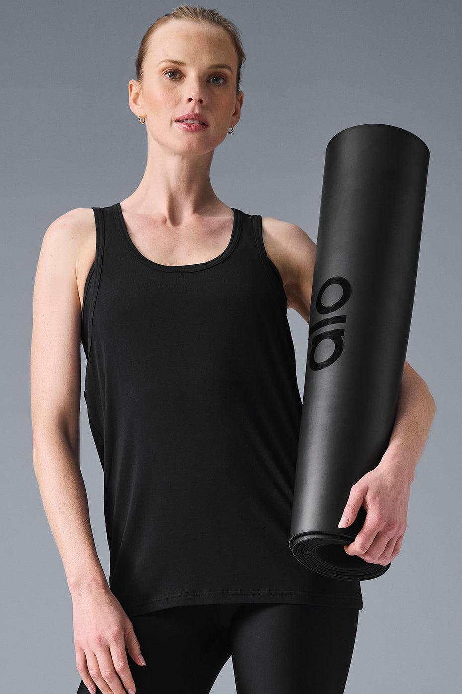 Everyday Modal Rib Tank Top — Black